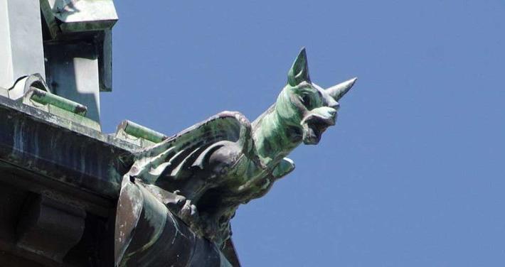 gargoyle on the steeple photo